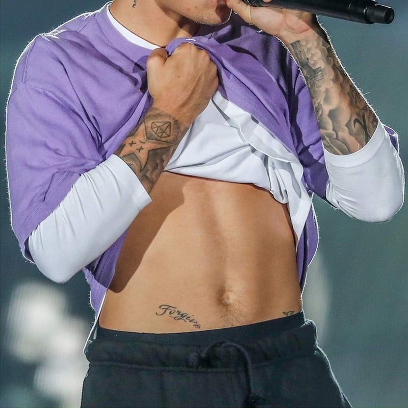 CARGEN Celebrity Life-Size Temporary Tattoos - Realistic Singer J.B Life-Size Temporary Tattoo Chest Back Arm Face Sleeves Fake Tattoo Stickers for Fans for Men Women for Boys Girls for Concert Party - Image 5